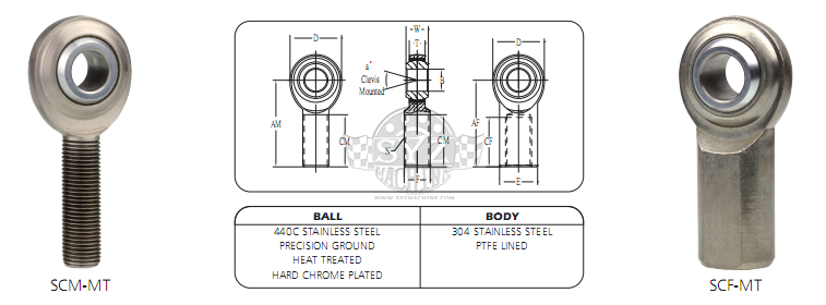 SCM-M SCF-M rod end