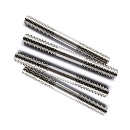 Stainless steel double ended stud bolts with external threads on both ends