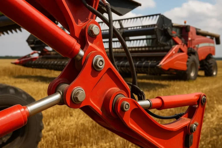 Durable harvest rod ends for arm articulation