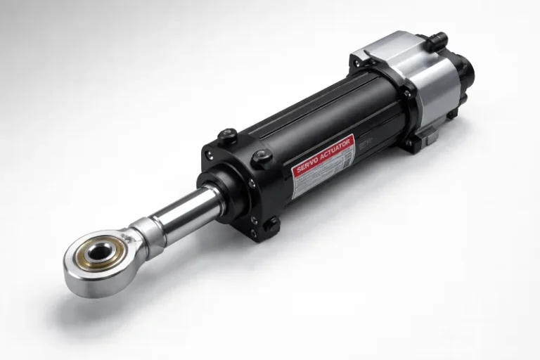Servo actuator with a rod end