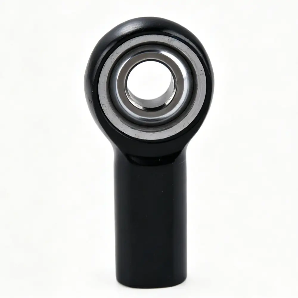 Black anodized 7075-T6 aluminum female rod end for turnbuckle linkage