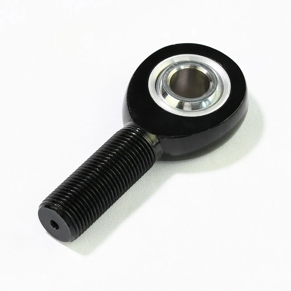 Black anodized 7075-T6 aluminum heavy duty male rod end
